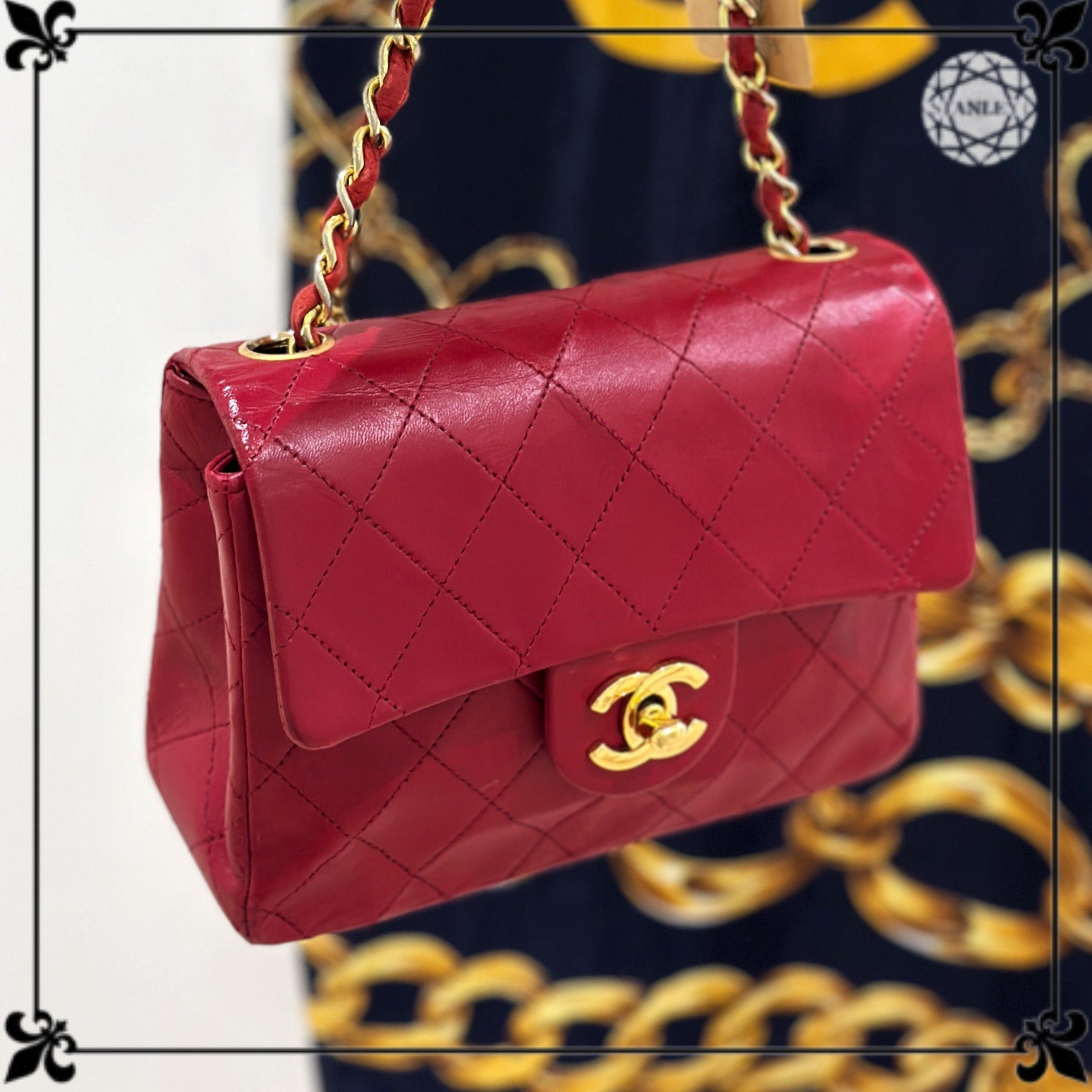 【CHANEL】vintage mini class flap 18cm★ヴィンテージ