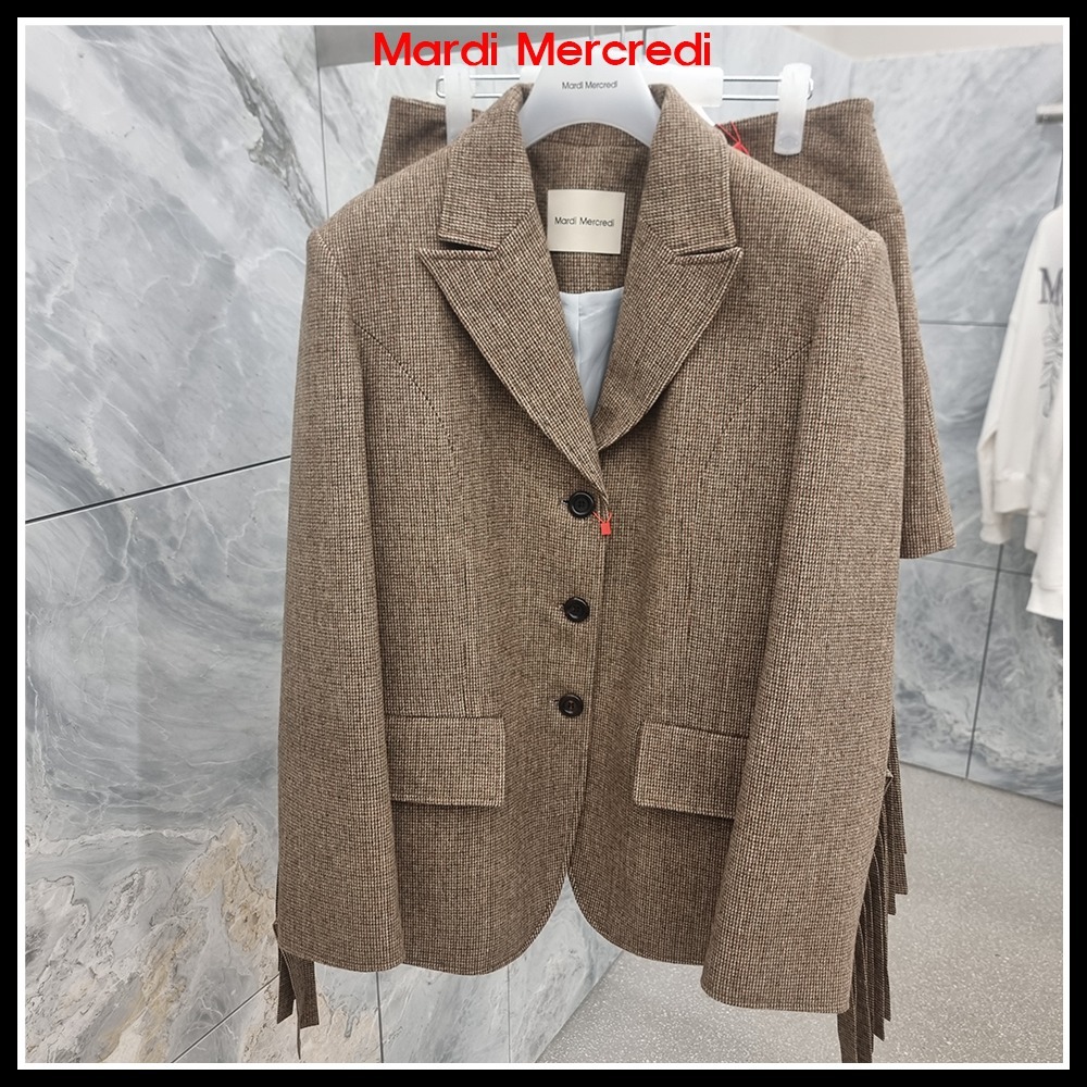 ★MARDI MERCREDI★OVERSIZED JACKET FRINGE★大人気★