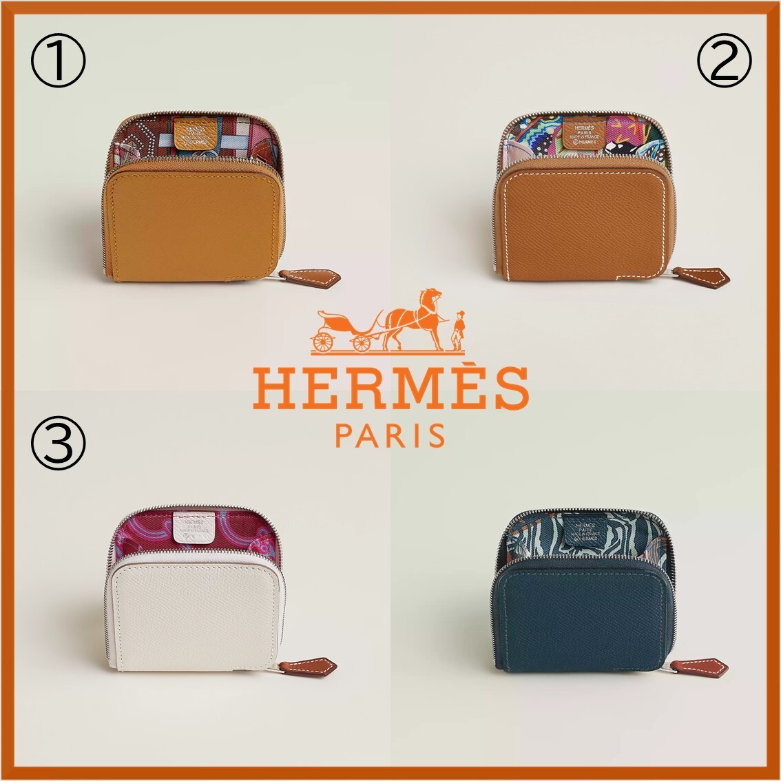 【プレゼントに☆人気】HERMES ウォレット シルクイン