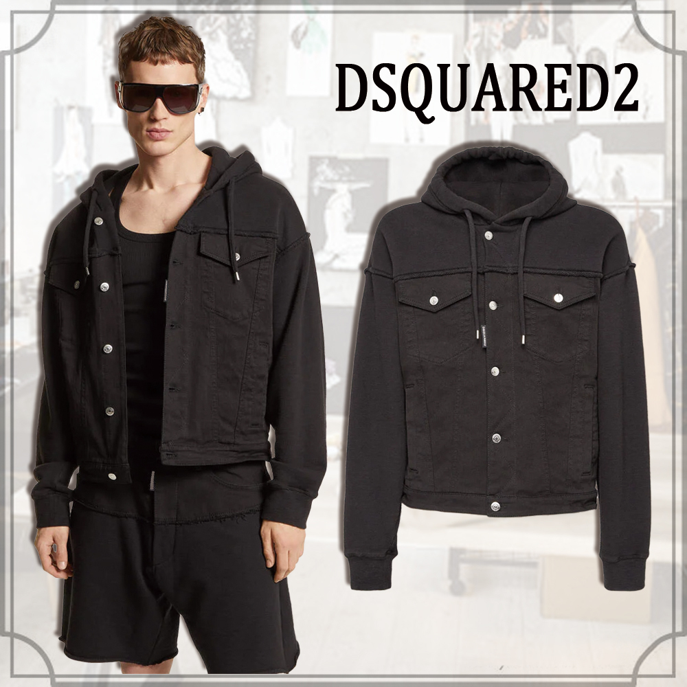 【国内送関込】Dsquared2 ドローストリング デニム ジャケット