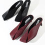 Jil Sander サンダル・ミュール 【国内即発】JILSANDER レザー スクエアトゥ ハイヒールミュール