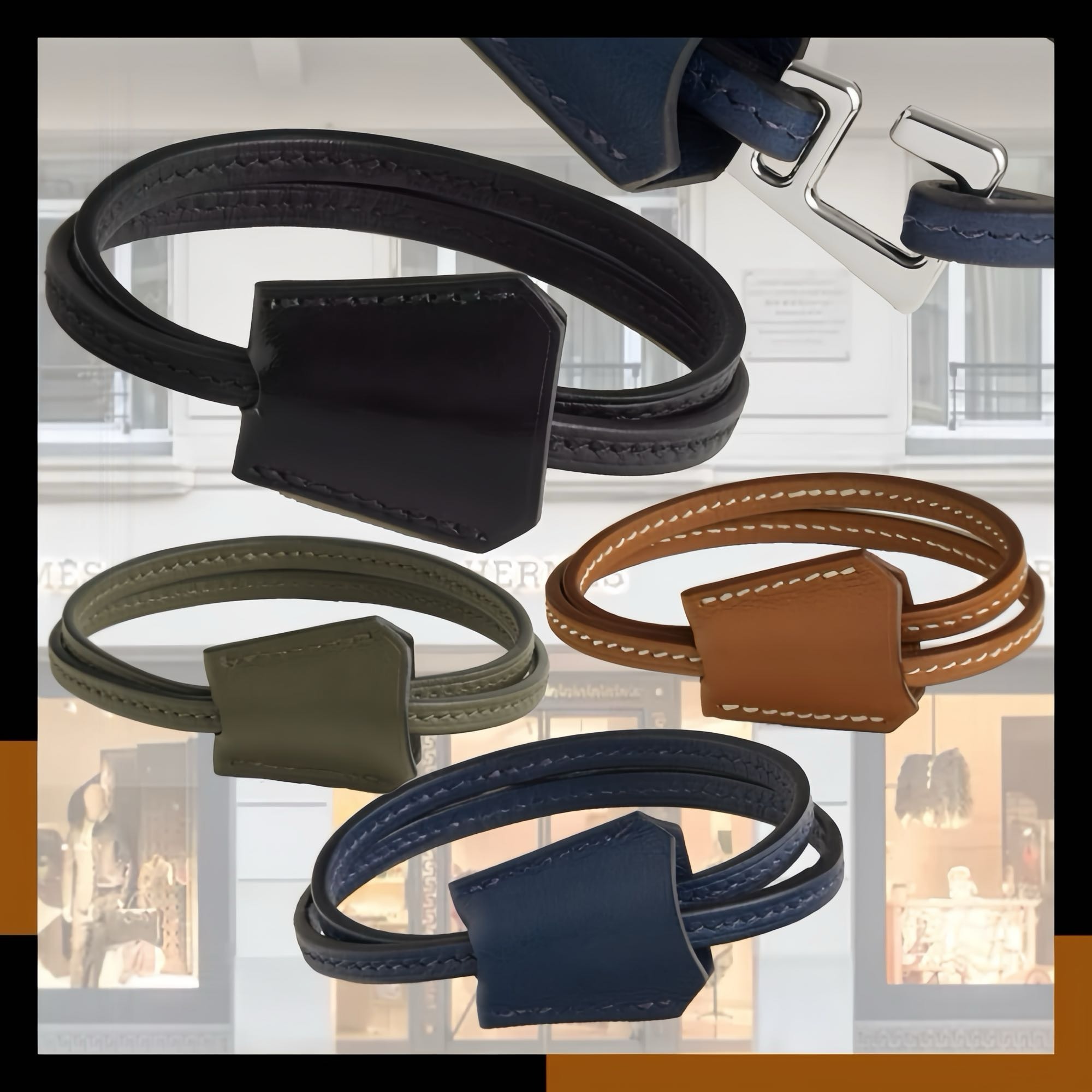 HERMES 新作 お洒落 上品ブレスレット 大人カジュアル Clochette
