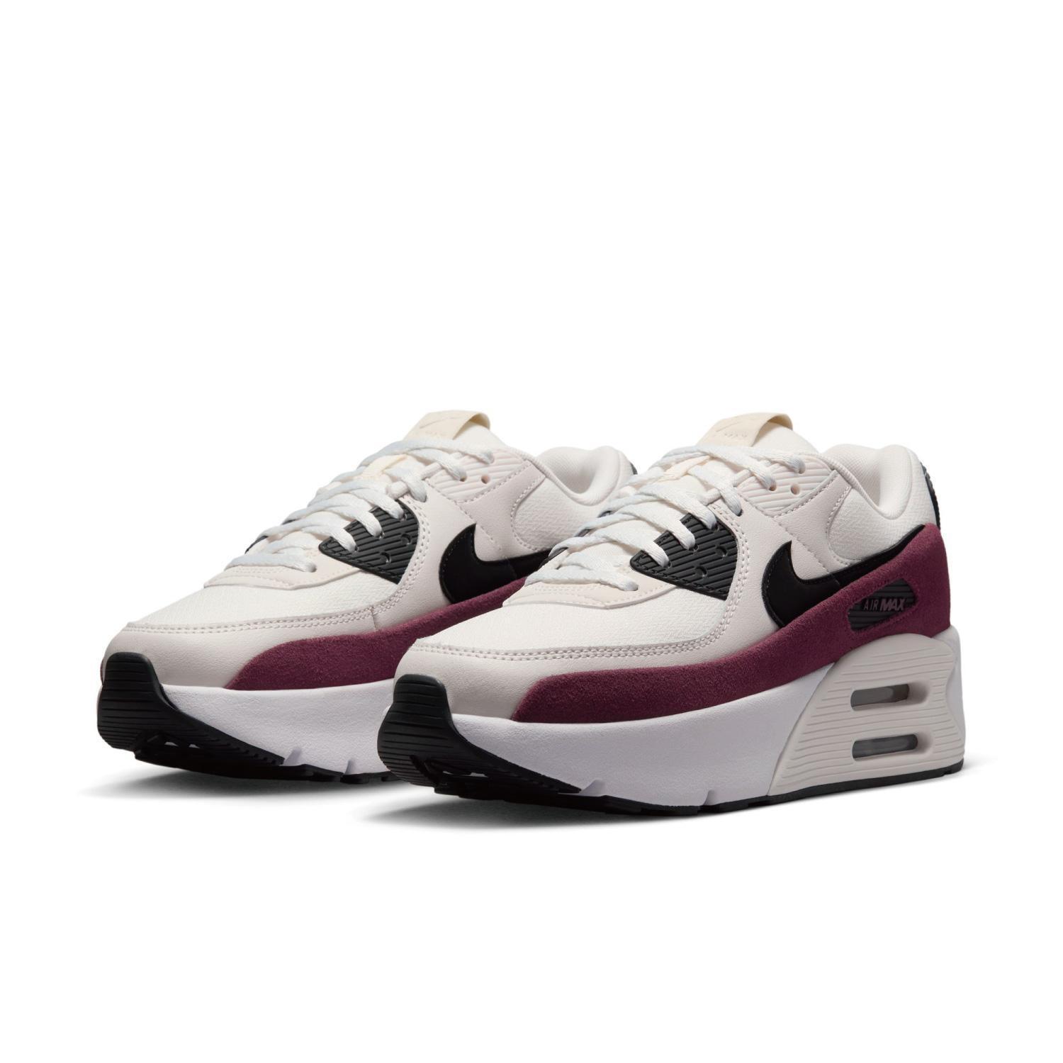 国内配送 NIKE W AIR MAX 90 LV8 SAIL/NIGHT MAROON-PHANTOM