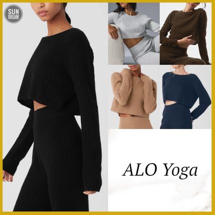 ネイビー（紺）系 ALO Yoga(アロー) フィットネストップス