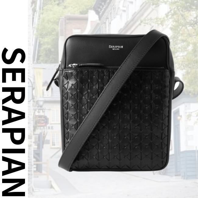 【SERAPIAN】MOSAICO製NORTH SOUTHメッセンジャーバッグ