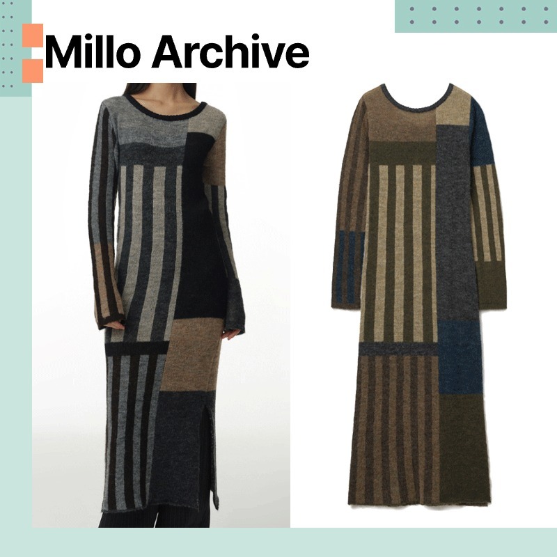 MILLO ARCHIVE ♥ Patchwork Maxi Dress /追跡付