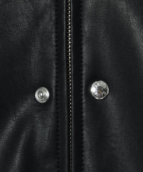 アウターその他 SATUR Leche leather zip-up jacket classic black SA241UJP16BK SATUR Leche leather zip-up jacket classic black SA241UJP16BK