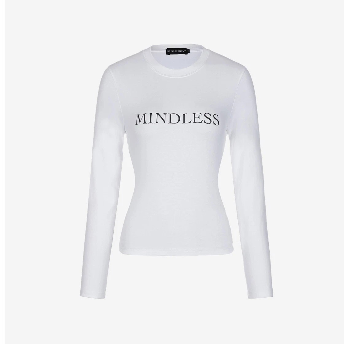 【SURGERY】Women Mindless Slim Long Sleeves White