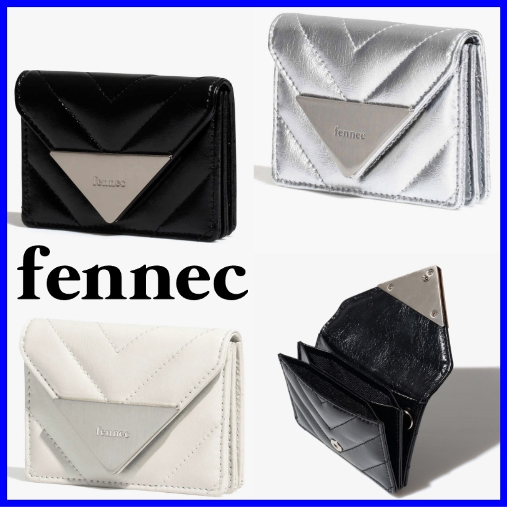 【FENNEC】CRINKLE TRIANGLE QUILTING POCKET D [正規品] レザー