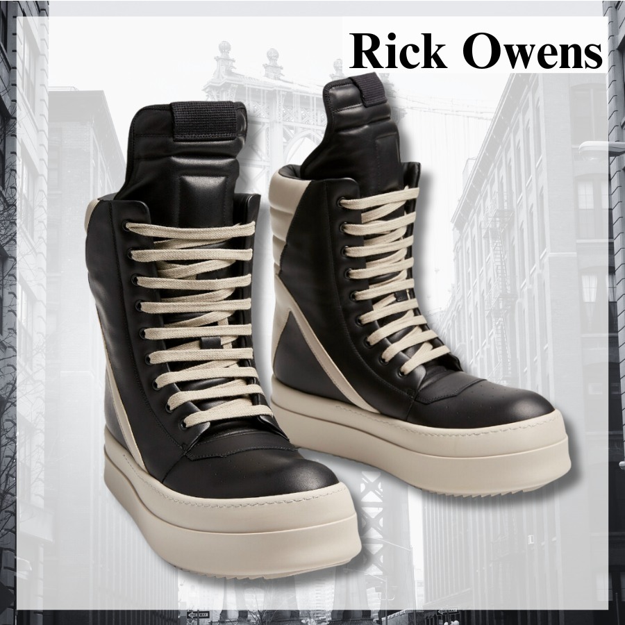 【Rick Owens】個性的！メガジオバスケットスニーカー メンズ