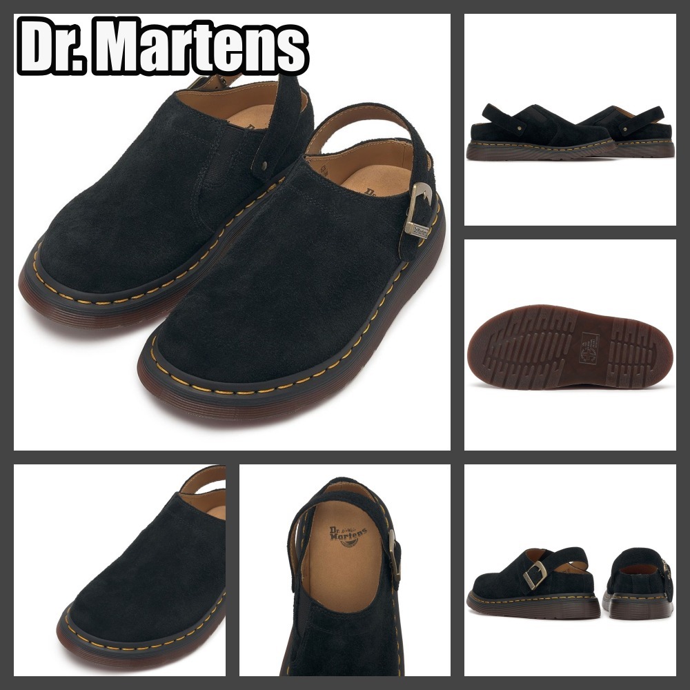 【Dr. Martens】◆Isham Suede Mules Black◆31734001◆