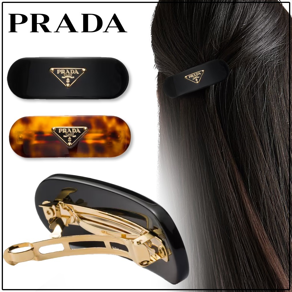 国内直営 ギフト【PRADA】プレックス ヘアクリップ