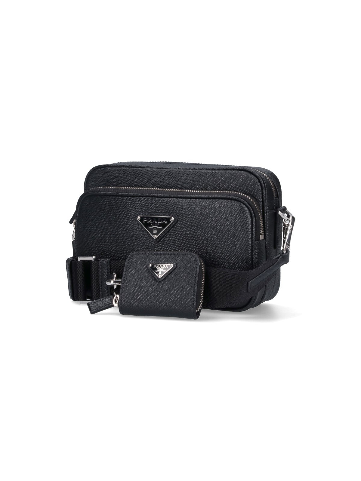 PRADA プラダ ロゴ サフィアーノ ショルダーバッグ 関税送料無料