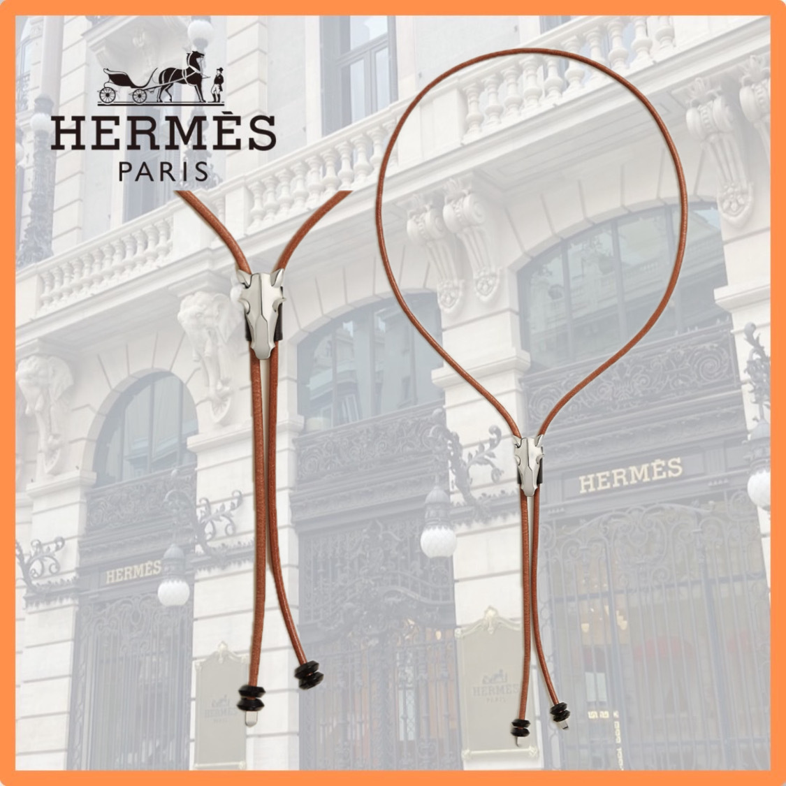 【コーデのアクセントに♪】Hermes ネックレス