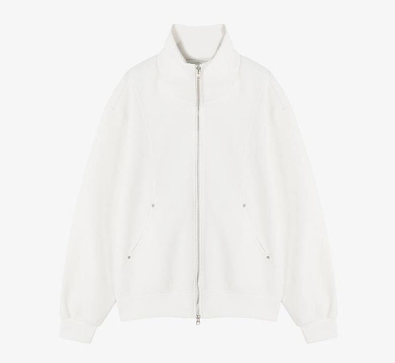Tシャツ・カットソー HUECLOSET Rivet knit Zip Up