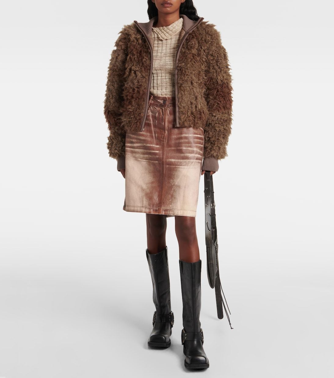 関税込◆Acne Studios◆フェイクファー ジャケット ブラック org.jpg