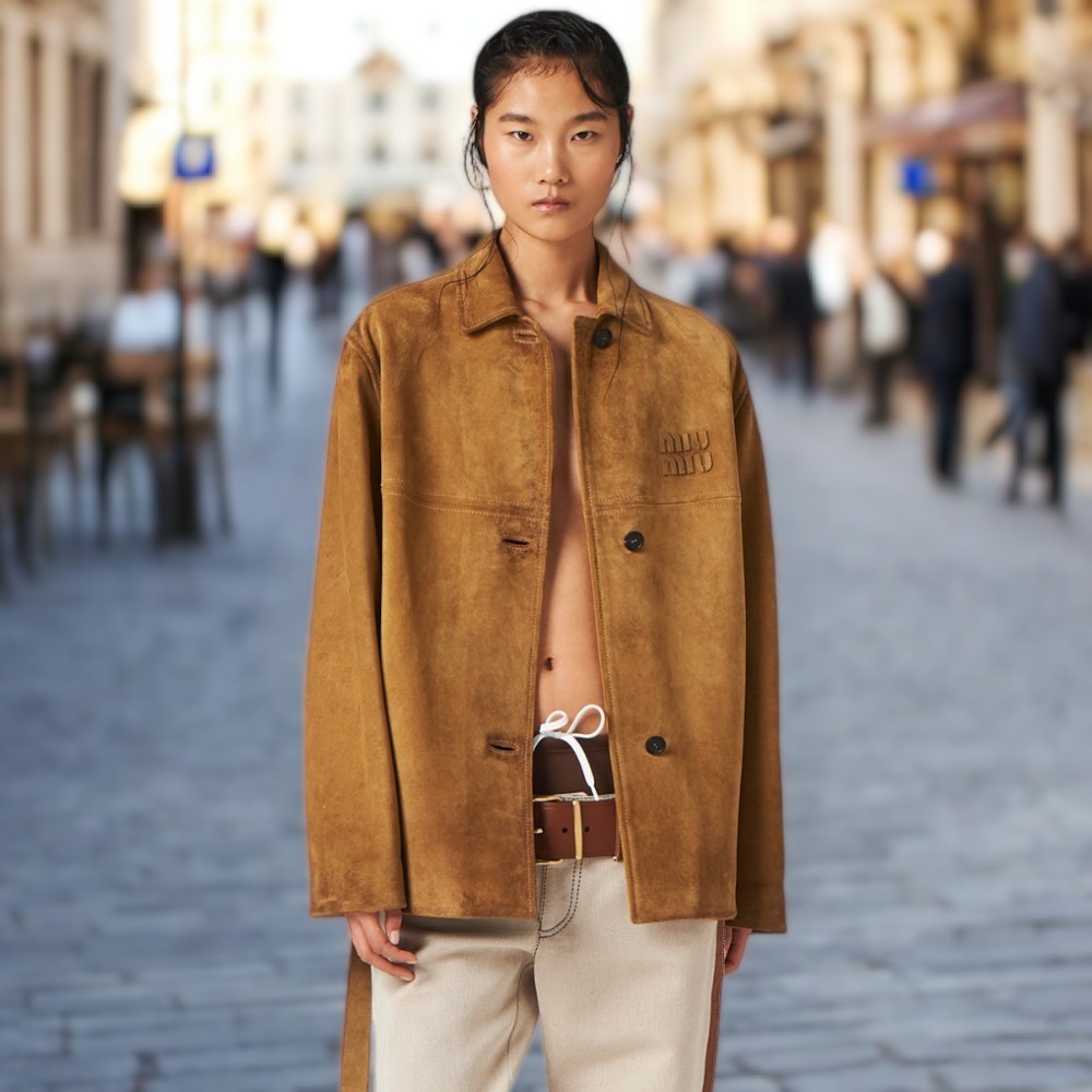 MiuMiu レザー ジャケット