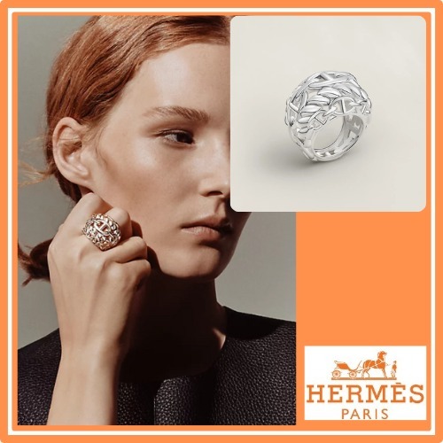 圧倒的な存在感♪【HERMES】リング・マルチチェーン