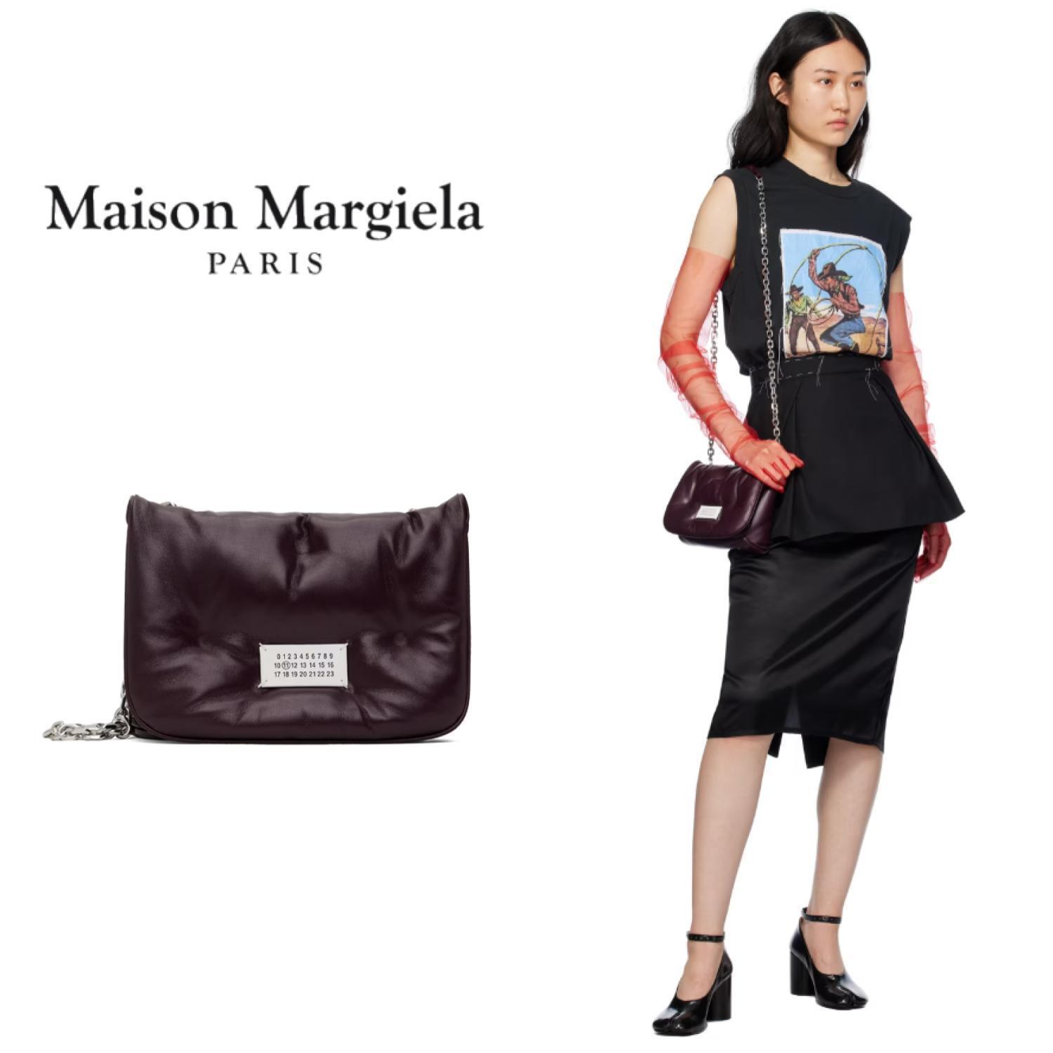 大人気【Maison Margiela】 スモール Glam Slam フラップ バッグ
