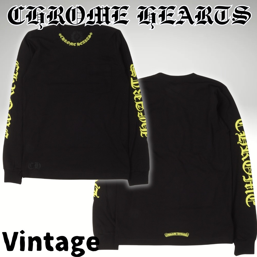 【ヴィンテージ】Rank:SS☆クロムハーツ Black/Yellow Tシャツ