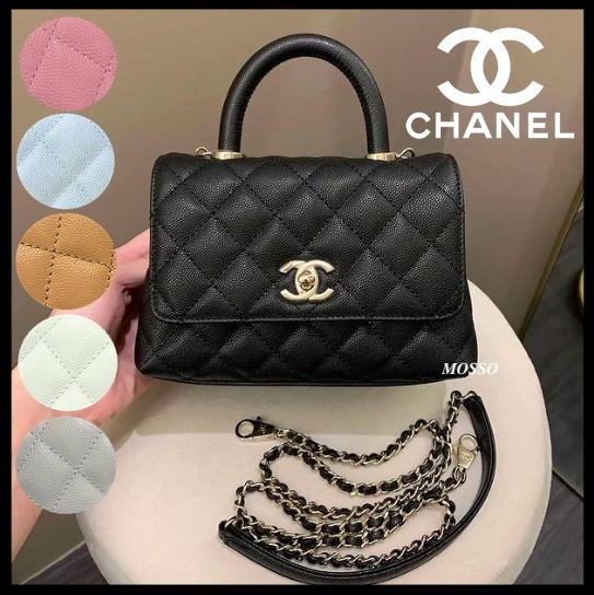 携帯が入って小さいのに実用的 CHANEL ハンドルヴァニティバック スマホも入って便利♪】CHANEL ココハンドル ミニ 19cm