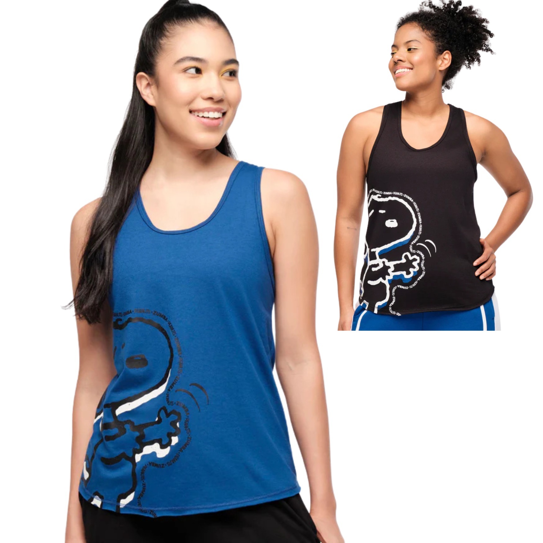 Zumba ズンバ X Peanuts スヌーピー レースバッグ タンクトップ