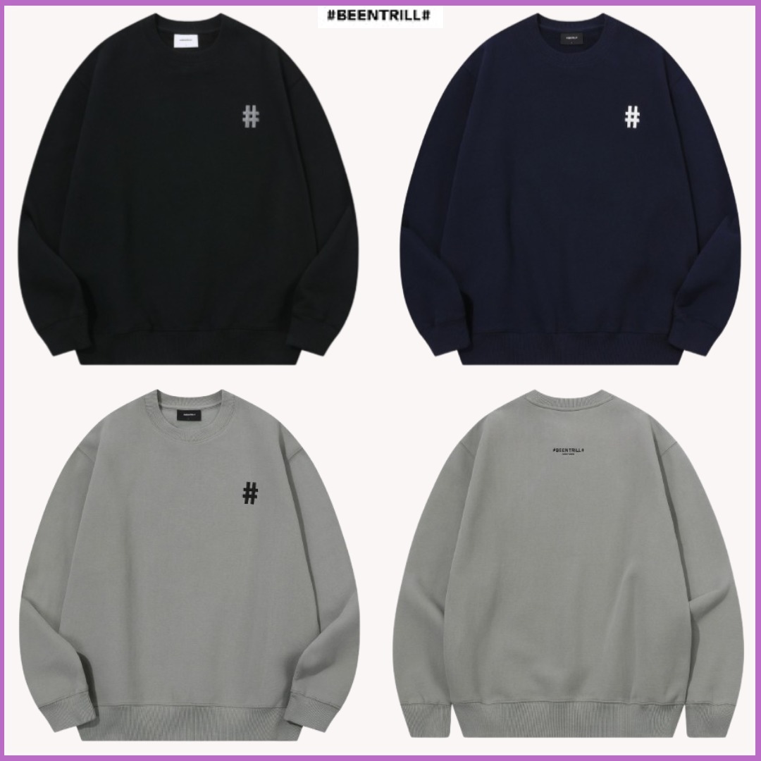 B.TRILL■Essential hashtag logo is a sweatshirt 起毛■送料込