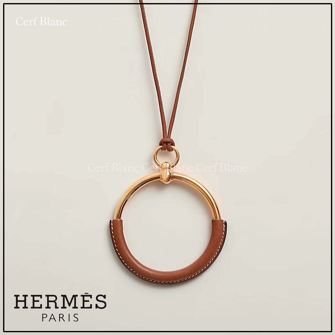 ペンダント【HERMES】 《ループ》ゴールド