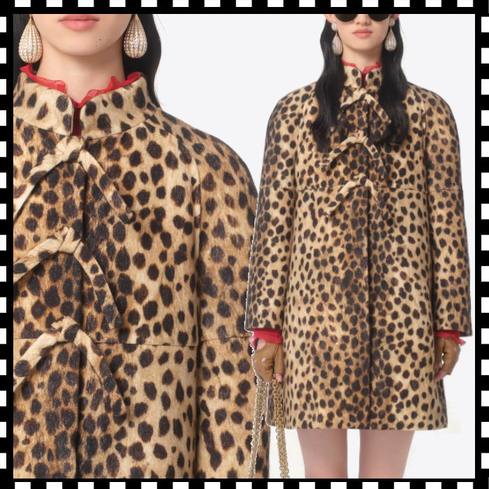 Valentino《ジャガースポットプリント ウールコート》 直営店