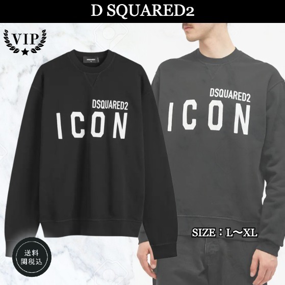 VIP価格☆【D SQUARED2】ICONロゴ クルーネック スウェット