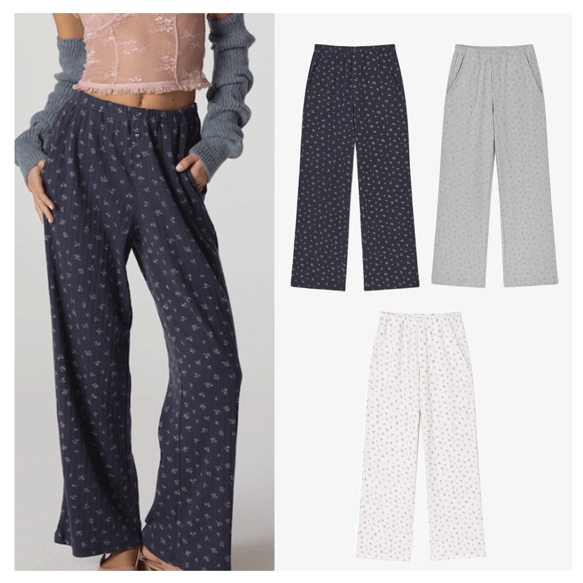 ボトムスその他 GLOWNY PROVINCE EYELET PANTS 4BFM049