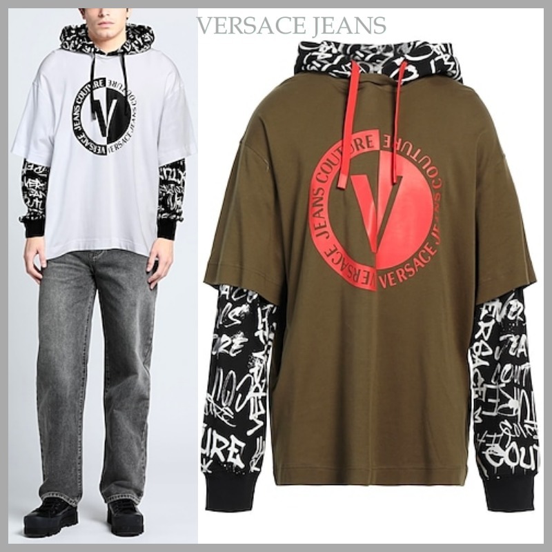 【VERSACE JEANS】 COUTURE スウェット パーカー 長袖 *送関込*