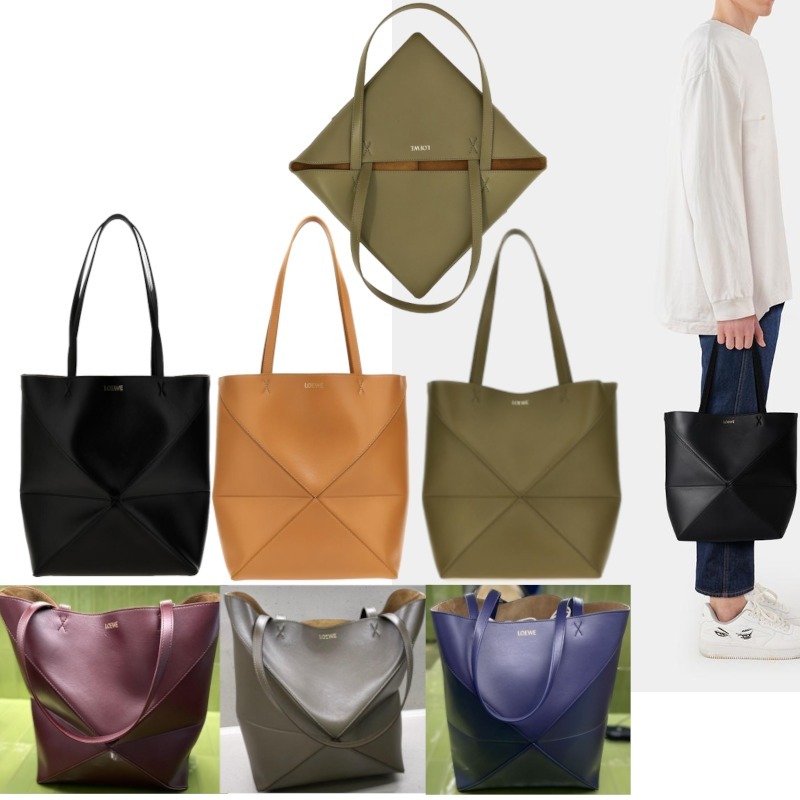 25新作 LOEWE パズルフォルド トート ミディアム カーフ