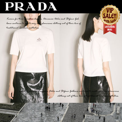 クロップド PRADA(プラダ) Tシャツ・カットソー(レディース