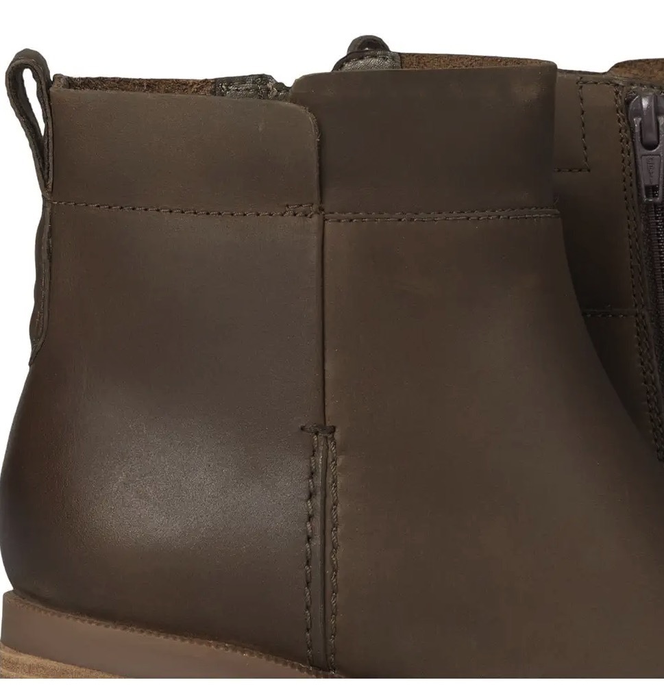 Clarks ダークブラウン ジッパー ショート ブーツ スニーカー Clarks ダークブラウン ジッパー ショート ブーツ スニーカー
