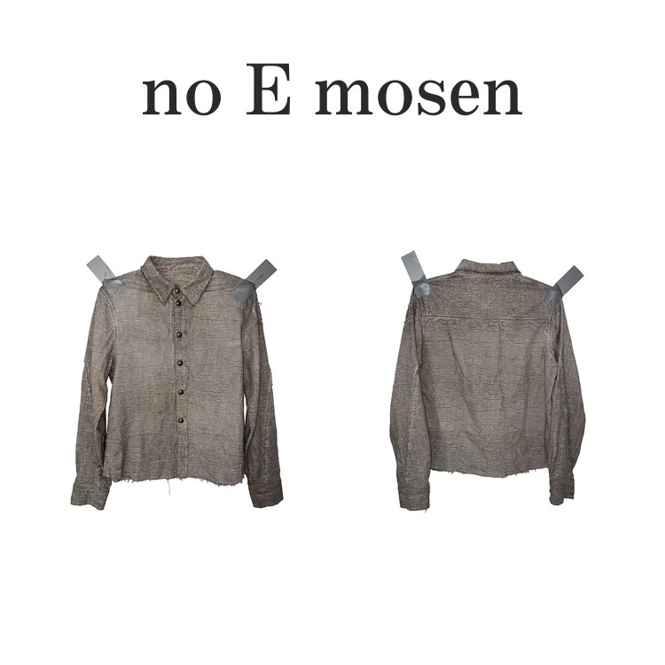 送料関税込 【NOEMOSEN】 Wood Grain Tassel Full Shirt