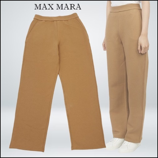 S Max Mara エス マックスマーラ ロゴ刺繍クロップドパンツ