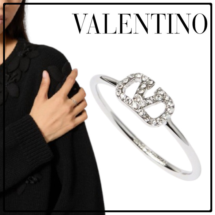 ★VALENTINO直営店★Vロゴ シグネチャー メタル リング VALENTINO Vロゴ シグネチャー メタル リング