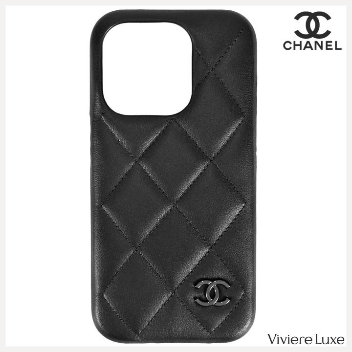 【オールブラック♪】CHANEL フォンホルダー iPhone 新作CHANEL☆携帯ホルダー 入手困難 ショルダーバッグ 直営1点