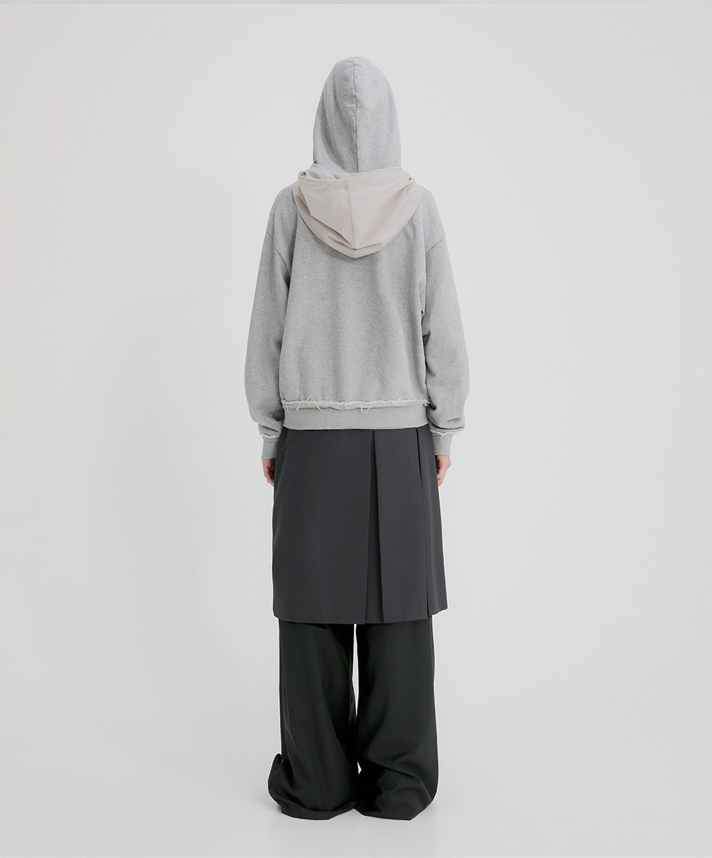 【FLARE UP】 Layered Zip Hoodie /追跡付 ○FLARE UP○ Layered Zip Hoodie (3色) FL-150 (FLARE UP