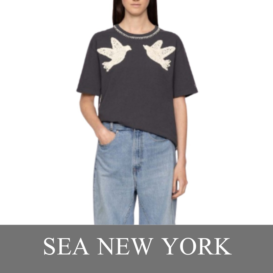 ★SEA NY★コットン ジャージーサリーTシャツ グレー★送関込み