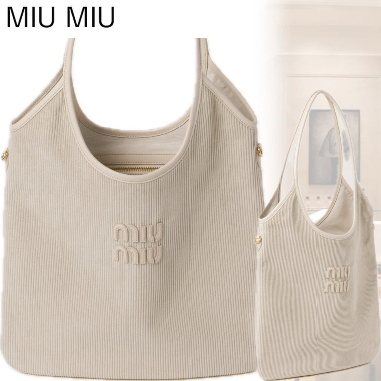 すぐ届く*MiuMiu*IVY コーデュロイ ショッピングバッグ