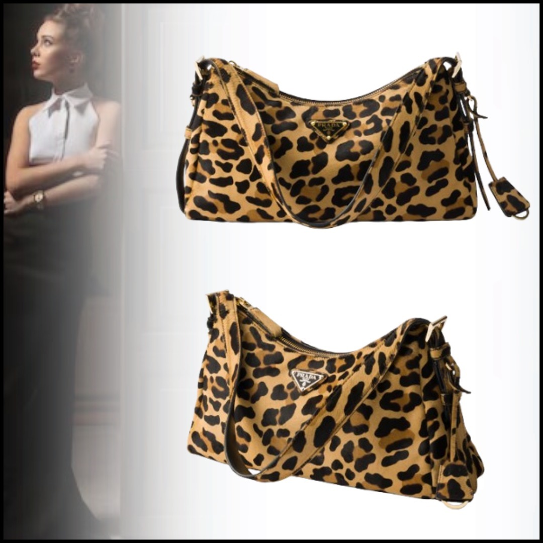 ◆完売必至◆【PRADA】Aimee プリントレザー ショルダーバッグ