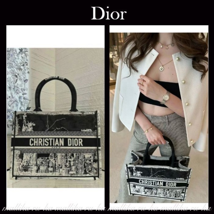関税込み☆【Dior】Dior Book Tote バッグ ミディアム NY