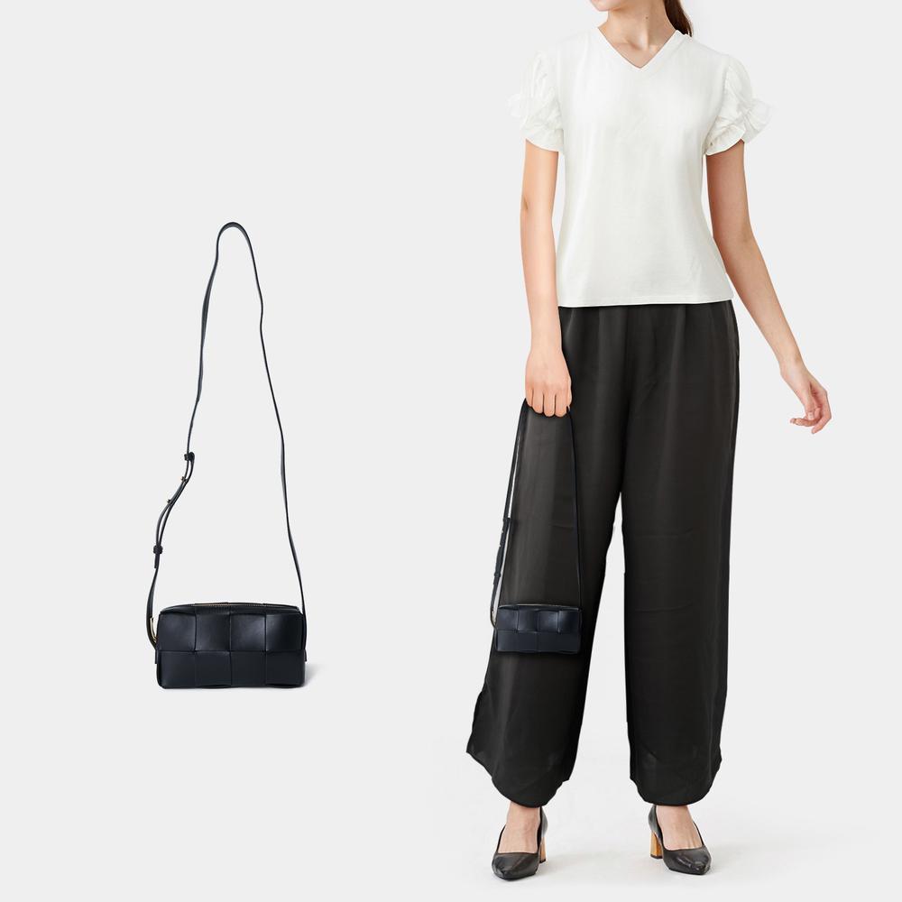 送料関税込★BOTTEGA VENETA★カセット ショルダーバッグ★BLACK