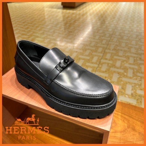 【HERMES】大人気！ビジネスシューズ ローファー モカシン ICONE