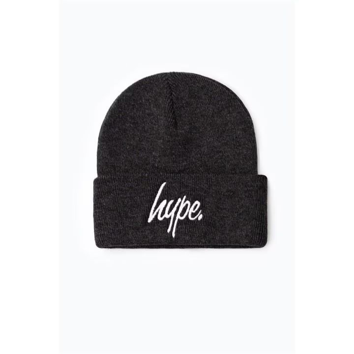Hype★メンズ 帽子 ロゴ ビーニー ハット ワッチ ニット帽★Grey