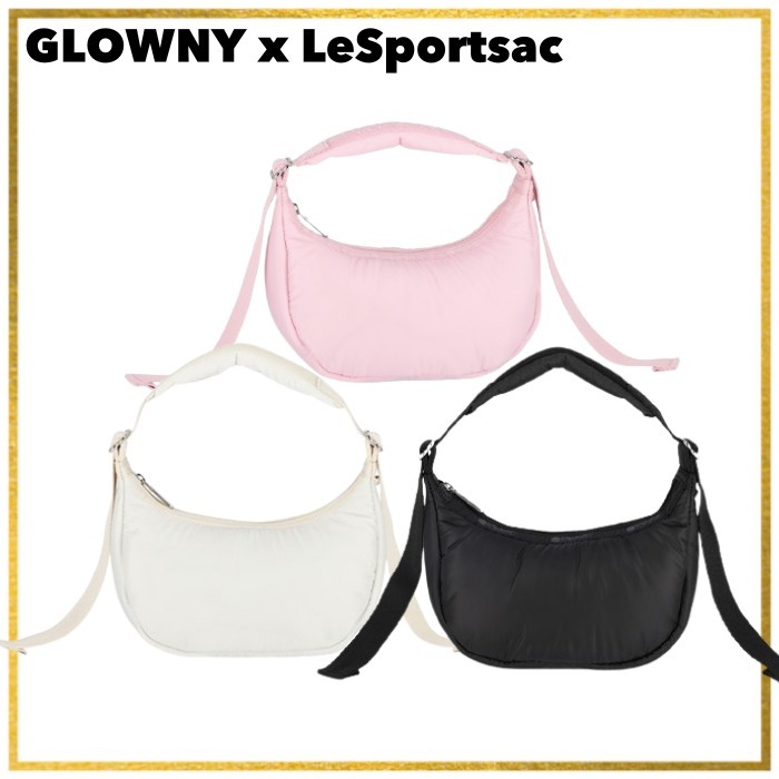 【限定コラボ】GLOWNY x LeSportsac MINI CRESCENT HOBO 追跡付