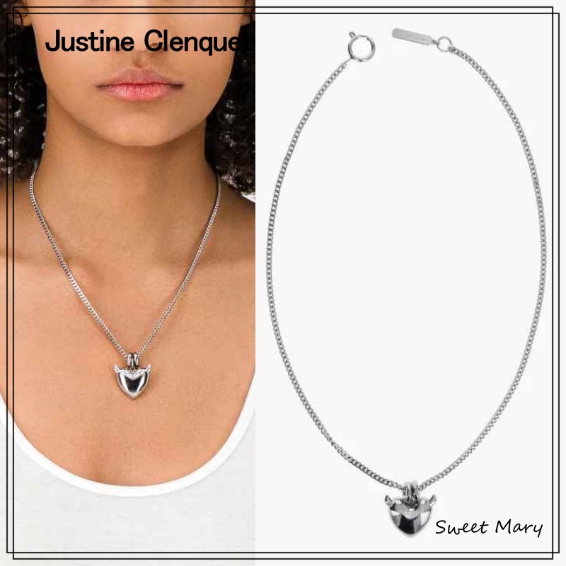 Justine Clenquet☆サット ハートペンダント ネックレス♪送料込