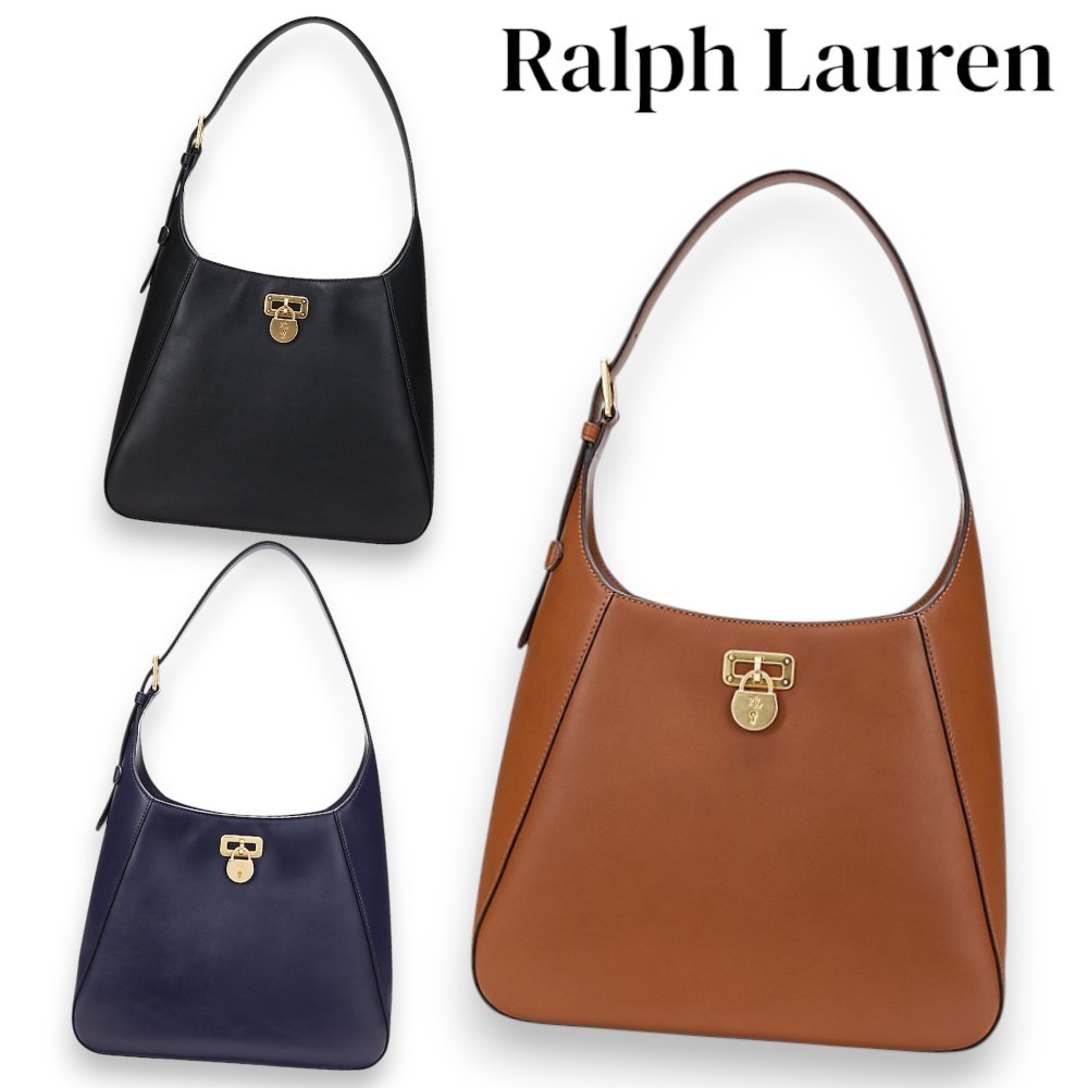 素敵【Ralph Lauren】レザー ラージ Tanner ショルダーバッグ